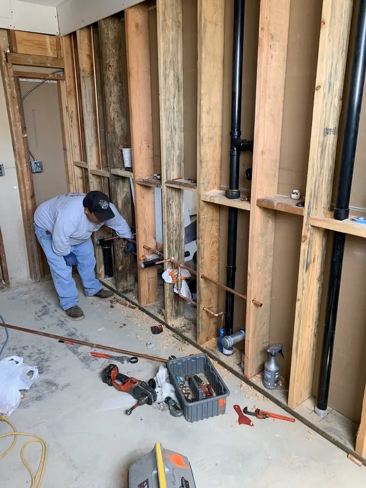 Commercial rough-in plumbing for Gas Line Repair in Potomac Falls
